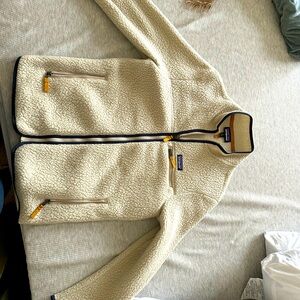 Patagonia Retro Pile Fleece Jacket in Light Grey